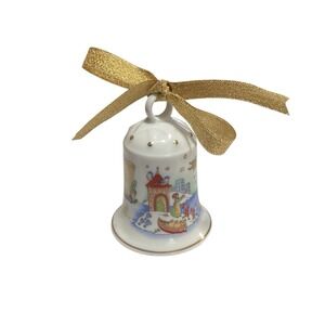 👜Hutschenreuther 2002 Bell Christmas Ornament Porcelain Weihnachts‎